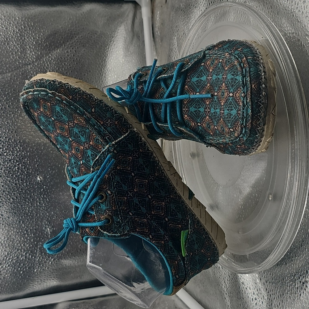 A slip Twisted X Shoes Womens Zero X Turquoise Aztec WZX0002 Western sz 6